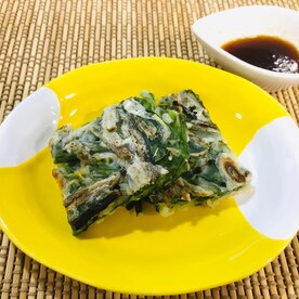 ニラの大量消費に カリカリモチモチのニラチヂミ レシピ 作り方 By 食楽生活 ゚ 楽天レシピ